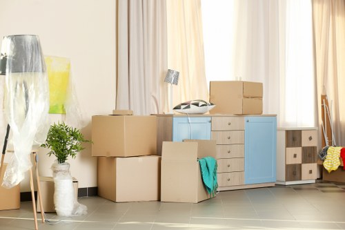 Parsonsgreen Storage concept with organized space and moving boxes