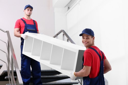 Labelled boxes and packing materials for efficient household storage