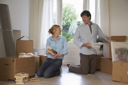 Residential small removals service in Parsonsgreen on a local street