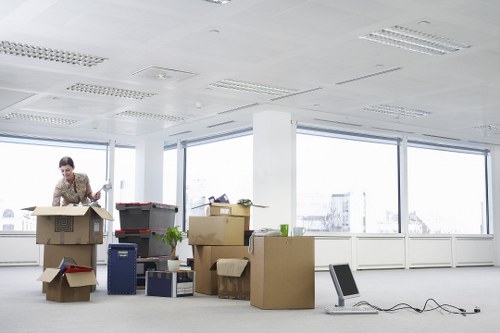 Professional mover loading furniture for a Parsonsgreen move